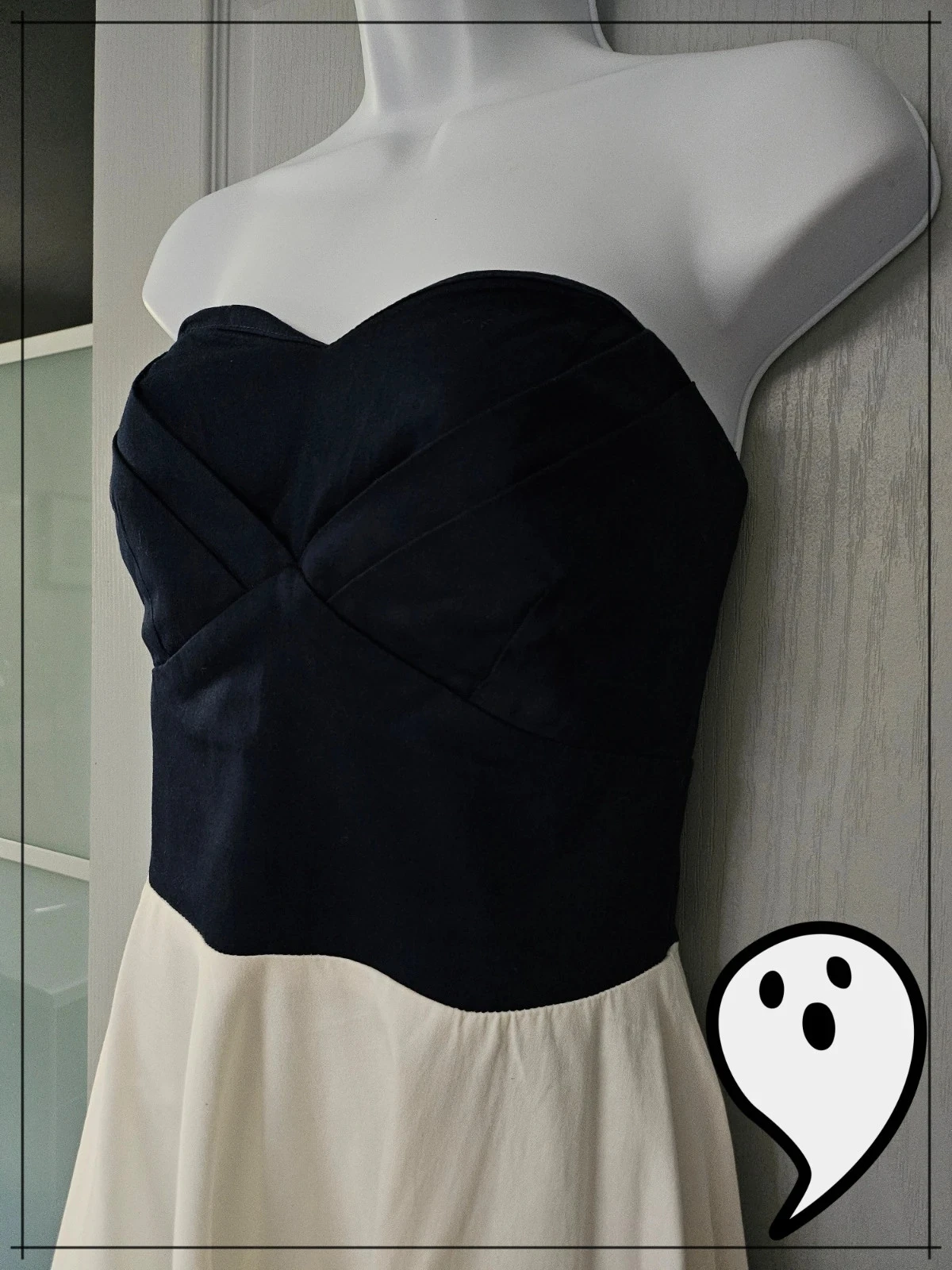 Pin-up marineblauw & witte bustierjurk met ankermotief Dolly and Dotty - Maat 36 / S (UK 8) – photo 2
